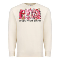 Sandshell cna certified valentine nursing assistant valentin Premium Sweatshirt - MaliasSmallBusiness