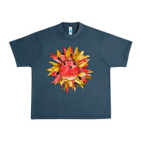 Midnight Navy watermelon sunflower Urban Heavy Tee - BarkalooDesign