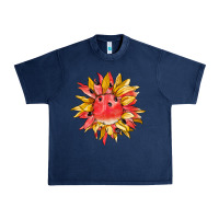 Navy watermelon sunflower Urban Heavy Tee - BarkalooDesign