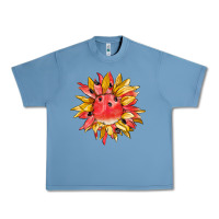 Pebble Blue watermelon sunflower Urban Heavy Tee - BarkalooDesign