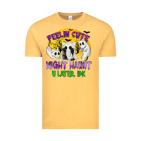 Vintage Mustard Feeling Cute Might Haunt U Later Vintage Tee - texasbilliewilder
