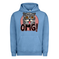 Pigment Pebble Blue omg cat Urban Hoodie - Bettercallsaul