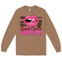 Toasted Coconut breast cancer warrior lips Long Sleeve Tee - JahusDesignShop