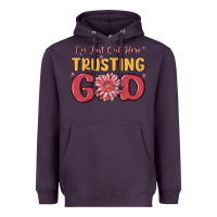 Plum i’m just out here trusting god Heavyweight Hoodie - MaliasSmallBusiness