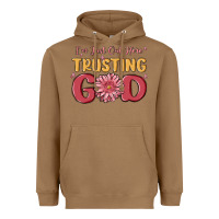 Toasted Coconut i’m just out here trusting god Heavyweight Hoodie - MaliasSmallBusiness
