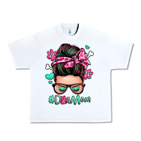 White dog mom messy bun Urban Heavy Tee - Zillion Design Studio