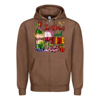 Chestnut Christmas and wine Zipper Hoodie - AdoDesignShop
