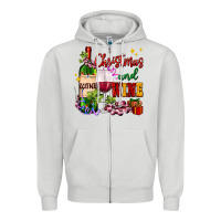 Dove Grey Christmas and wine Zipper Hoodie - AdoDesignShop