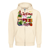 Sandshell Christmas and wine Zipper Hoodie - AdoDesignShop