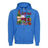 True Royal Christmas and wine Zipper Hoodie - AdoDesignShop