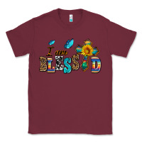 Burgundy ı am blessed Classic Tee - AdoDesignShop