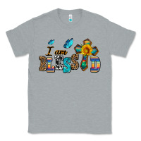 Heather Grey ı am blessed Classic Tee - AdoDesignShop