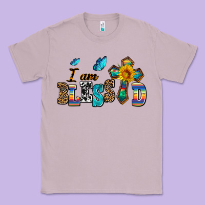 ı Am Blessed Classic Tee Designed By Adodesignshop