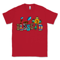 Red ı am blessed Classic Tee - AdoDesignShop