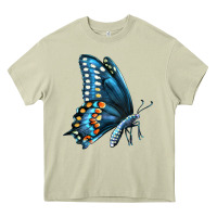 Mossy Black Shallowtail Heavy Core Tee - LillyAllenDesigns