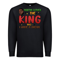 Black martin luther the king 1963 i have a dream Premium Sweatshirt - MaliasSmallBusiness