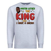 Heather Grey martin luther the king 1963 i have a dream Premium Sweatshirt - MaliasSmallBusiness