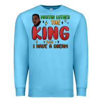 Ocean Blue martin luther the king 1963 i have a dream Premium Sweatshirt - MaliasSmallBusiness