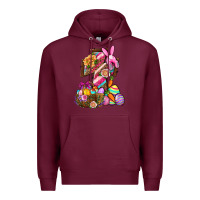 Burgundy He Is Risen Premium Hoodie - BundleAndBundleShop