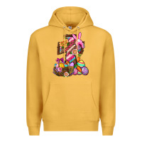 Mustard He Is Risen Premium Hoodie - BundleAndBundleShop