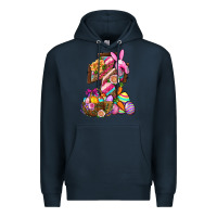 Navy He Is Risen Premium Hoodie - BundleAndBundleShop