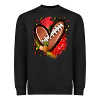 Black fruits and football heart Heavyweight Sweatshirt - Zillion Design Studio