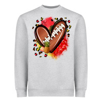 Fruits And Football Heart Heavyweight Sweatshirt | Teevron