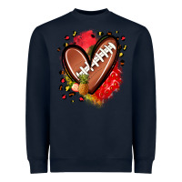 Navy fruits and football heart Heavyweight Sweatshirt - Zillion Design Studio
