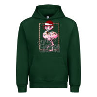 Forest Green Merry Flock Christmas Flamingo Christmas Urban Hoodie - Bettercallsaul