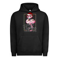 Pigment Black Merry Flock Christmas Flamingo Christmas Urban Hoodie - Bettercallsaul
