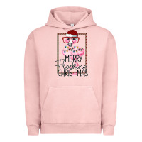 Pigment Salmon Merry Flock Christmas Flamingo Christmas Urban Hoodie - Bettercallsaul