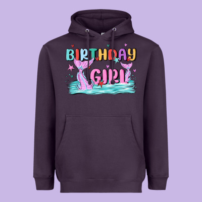 Birthday Girl Heavyweight Hoodie Designed By Maliassmallbusiness