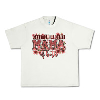 Pistachio glitter and dirt mama of both girls Urban Heavy Tee - Zillion Design Studio