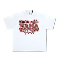 White glitter and dirt mama of both girls Urban Heavy Tee - Zillion Design Studio