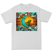 Dove Grey sunflower desert cactus turquoise crescent Premium Tee - Artiststas