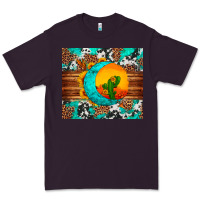 Plum sunflower desert cactus turquoise crescent Premium Tee - Artiststas