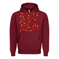 Burgundy glitter 4th of july seamless pattern Zipper Hoodie - BundleAndBundleShop
