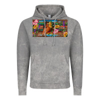 Cloud Rock Brown horse with flowers and leopard Vintage Hoodie - RanaPortraitStore