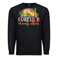 Black forever chasing sunsets Premium Sweatshirt - MaliasSmallBusiness