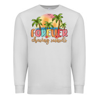 Dove Grey forever chasing sunsets Premium Sweatshirt - MaliasSmallBusiness