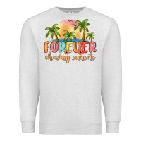 Oatmeal Heather forever chasing sunsets Premium Sweatshirt - MaliasSmallBusiness