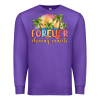 Purple forever chasing sunsets Premium Sweatshirt - MaliasSmallBusiness