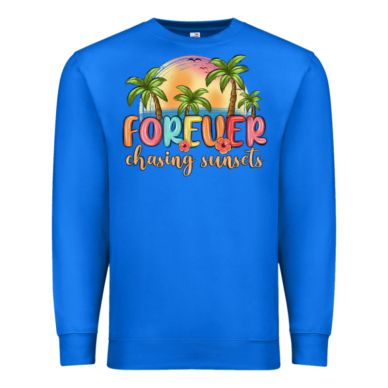 Forever Chasing Sunsets Premium Sweatshirt by MaliasSmallBusiness | Teevron