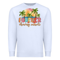 White forever chasing sunsets Premium Sweatshirt - MaliasSmallBusiness