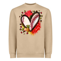 Fruits And Baseball Heart Heavyweight Sweatshirt | Teevron