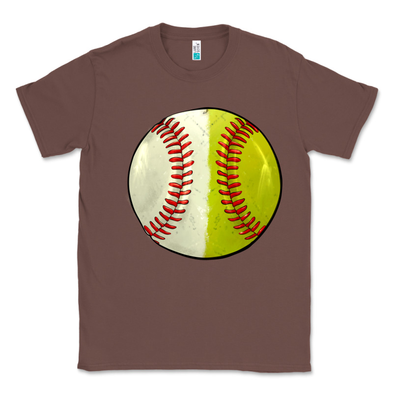 Half Baseball Softball Classic Tee by JahusDesignShop | Teevron