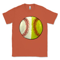 Copper half baseball softball Classic Tee - JahusDesignShop