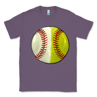 Lavender half baseball softball Classic Tee - JahusDesignShop