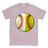 Lilac half baseball softball Classic Tee - JahusDesignShop