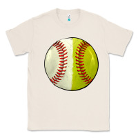 Natural half baseball softball Classic Tee - JahusDesignShop